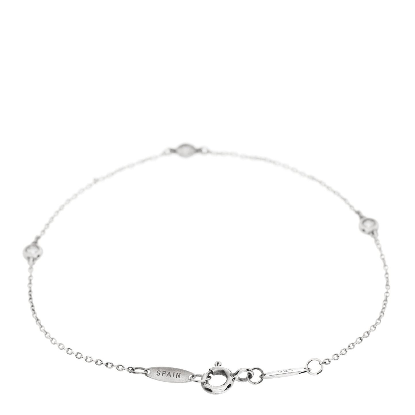 Sterling Silver Diamond .09ct Elsa Peretti Diamonds By The Yard Bracelet