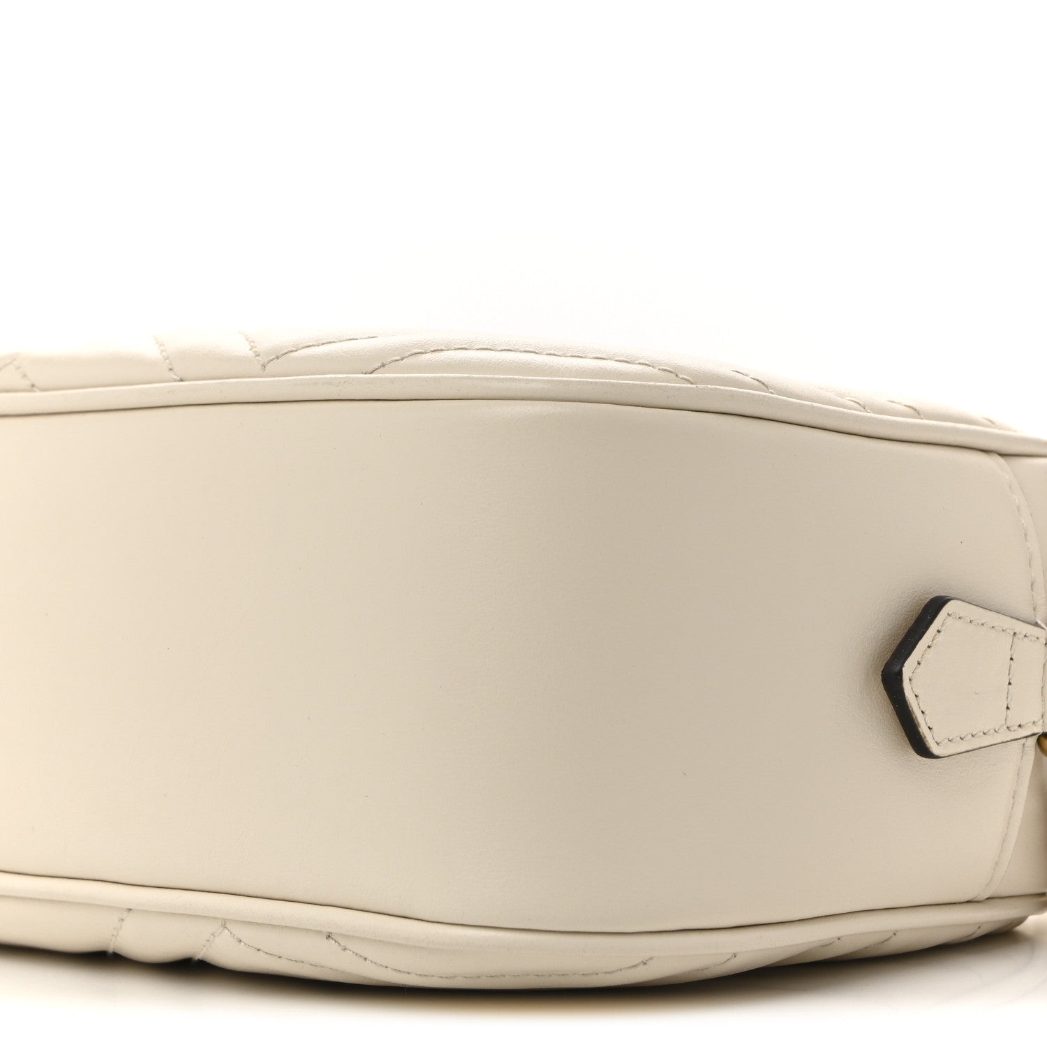 Gucci Calfskin Matelasse Small GG Marmont Chain Shoulder Bag White 10 of 14