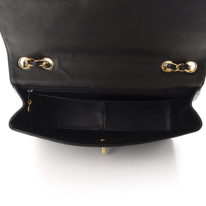 Chanel Lambskin Quilted Jumbo Single Flap Black 5 of 11