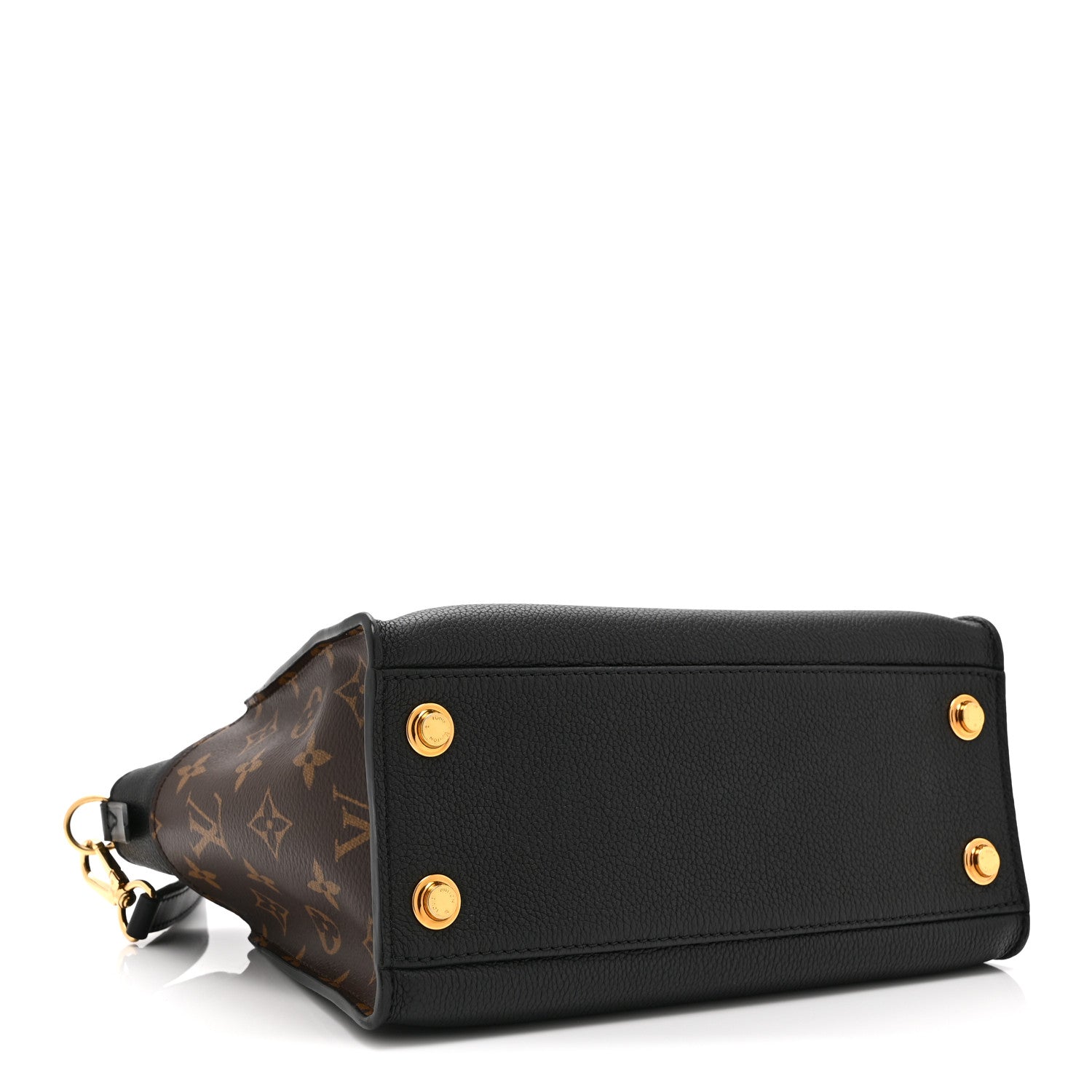 Louis Vuitton Calfskin Monogram On My Side PM Black 4 of 10