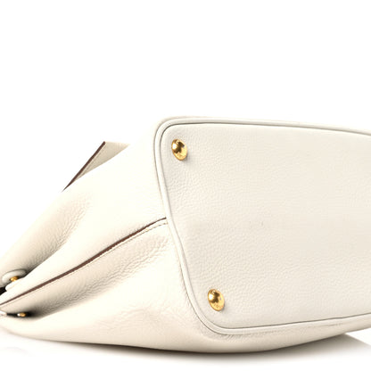 Prada Vitello Daino Flap Shoulder Bag Talco 8 of 11