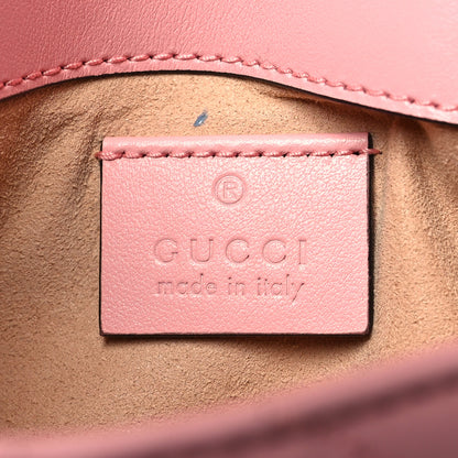 Gucci Calfskin Matelasse Super Mini GG Marmont Shoulder Bag Wild Rose 6 of 11