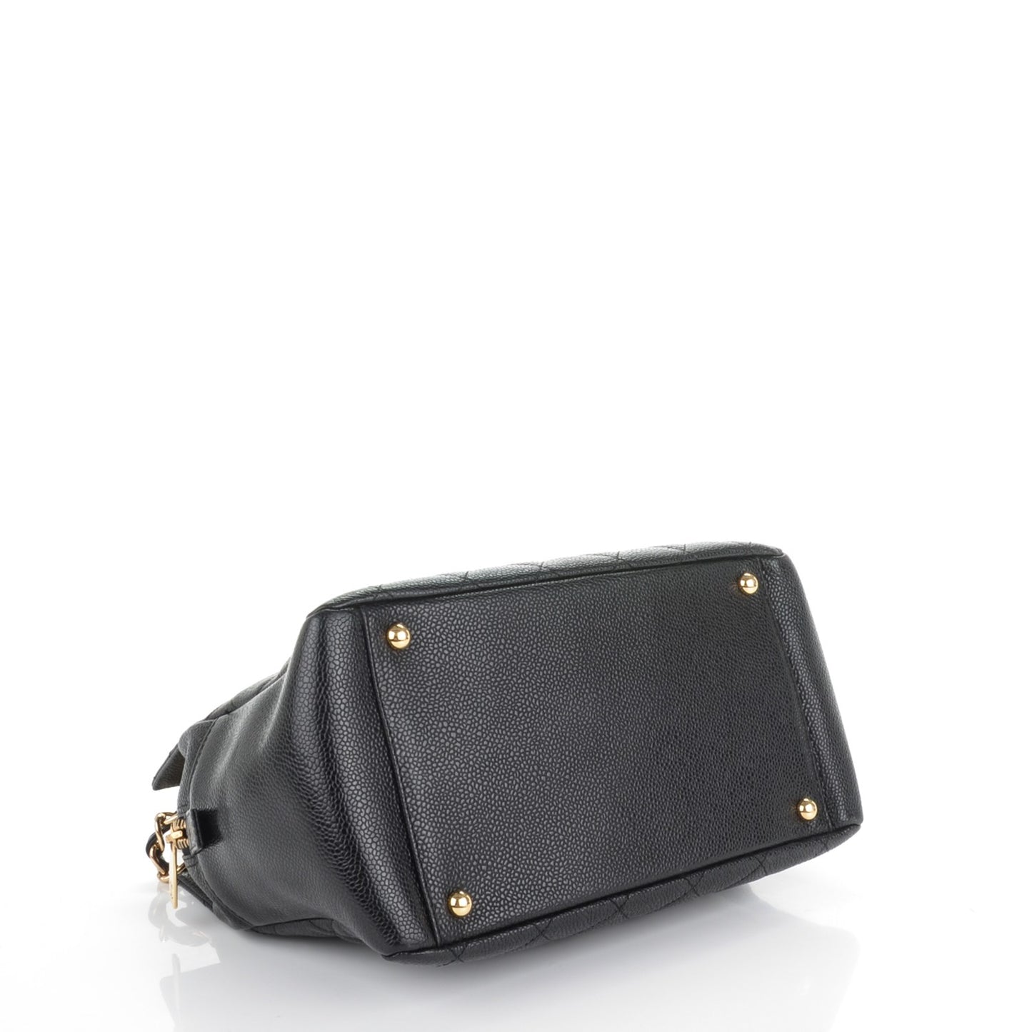 Caviar Quilted Petit Timeless Tote PTT Black