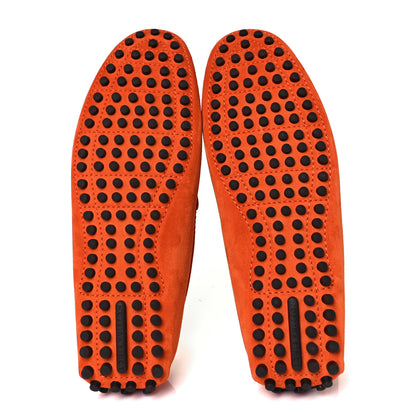 Louis Vuitton Suede Porto Vecchio Moccasin Loafers 7.5 Orange 6 of 10