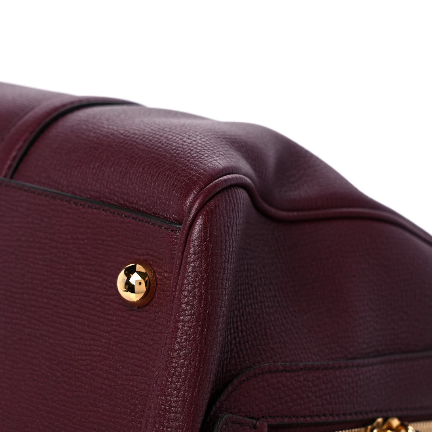 Burberry Derby Calfskin Medium Alchester Bowling Bag Mahogany Red 11 of 15