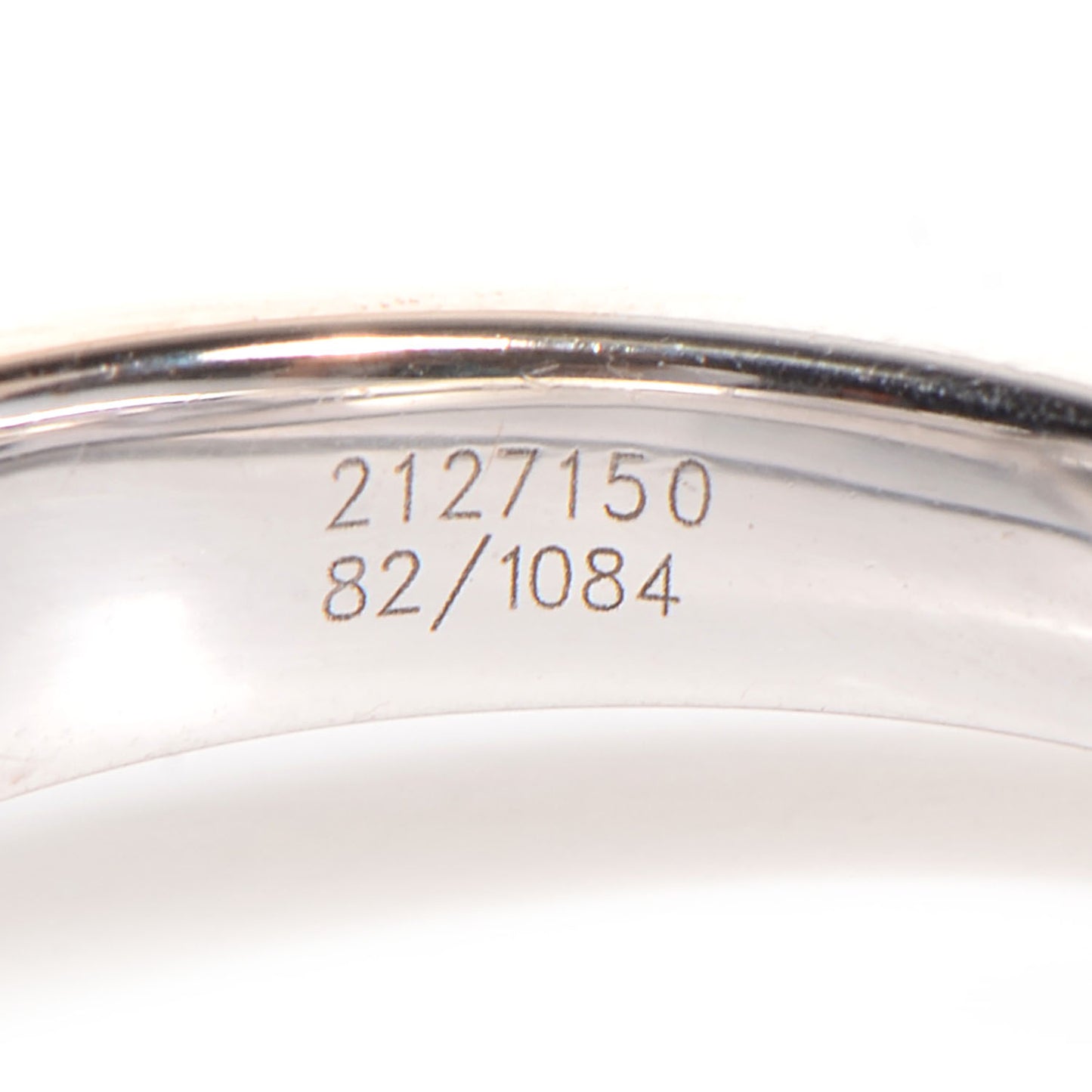 18k White Gold Happy Diamonds Heart Ring 6.5