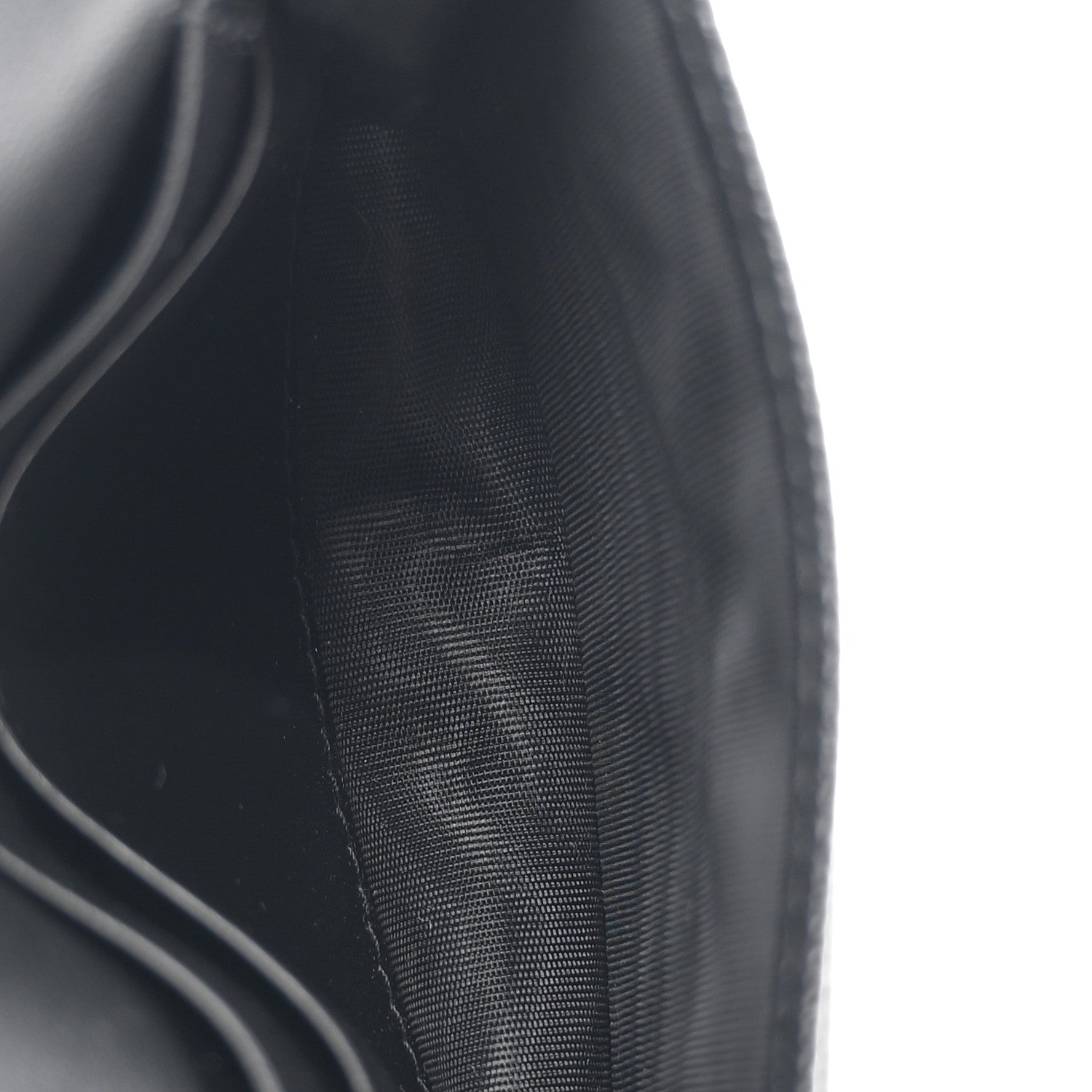 Christian Dior Grained Calfskin Saddle Card Holder Black 5 of 7