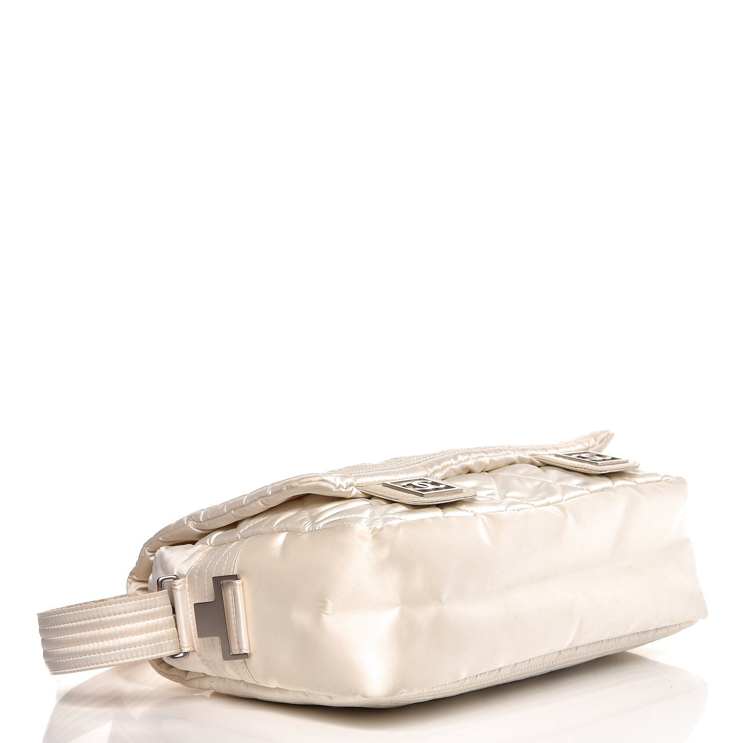 Chanel Nylon Ski Messenger Bag White 4 of 9