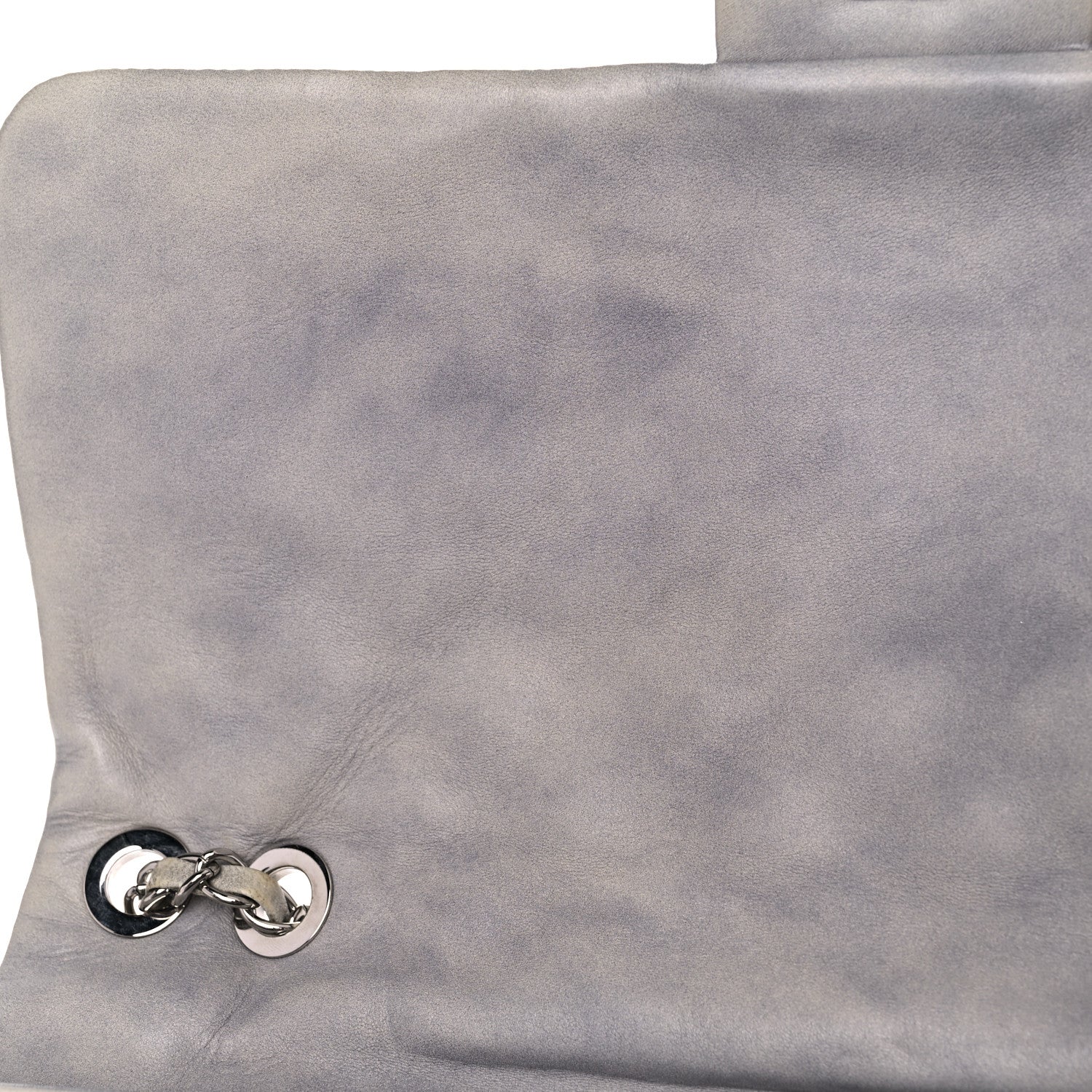 Chanel Lambskin Quilted Jumbo Coco Rain Flap Grey 22 of 27