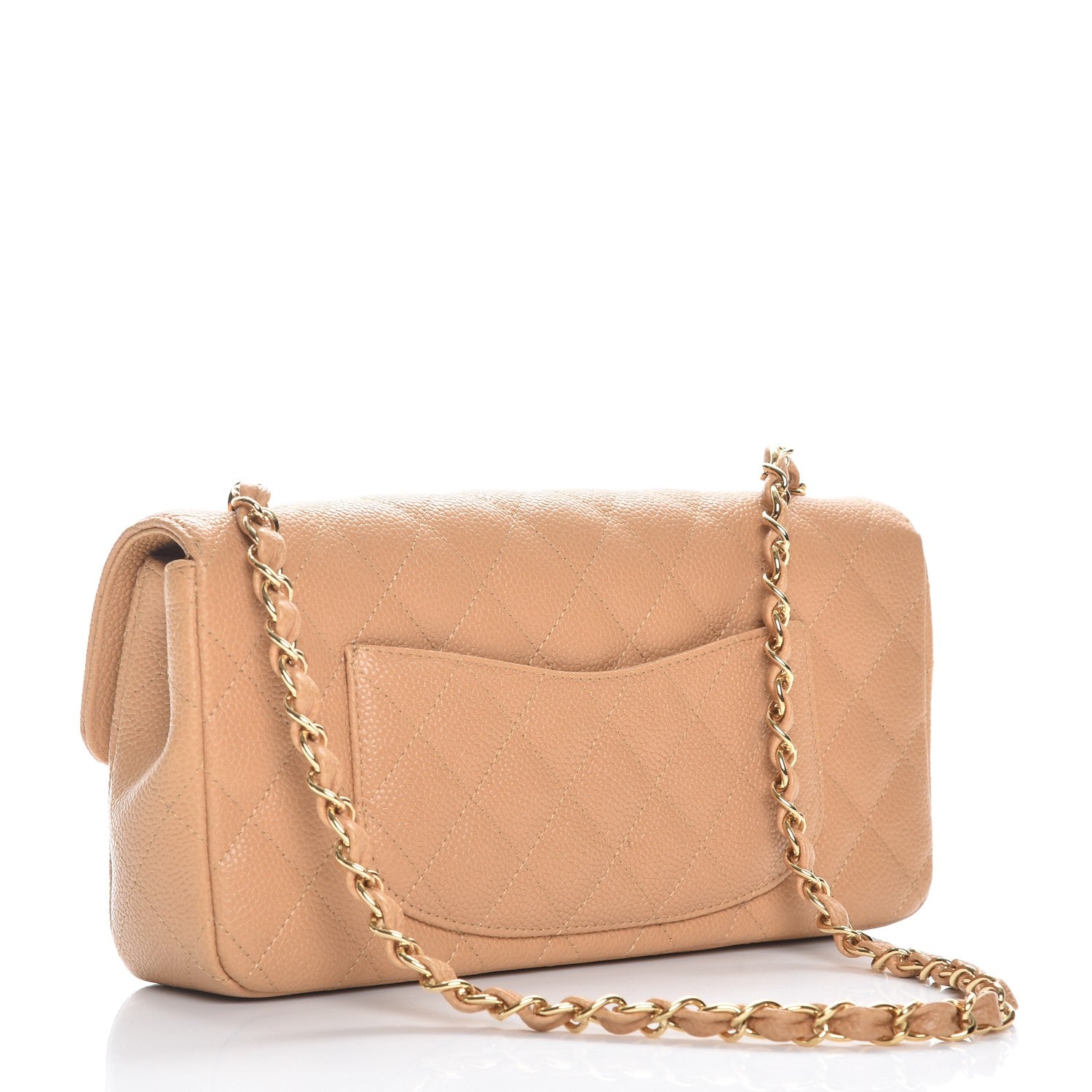 Chanel Caviar East West Flap Beige 3 of 8