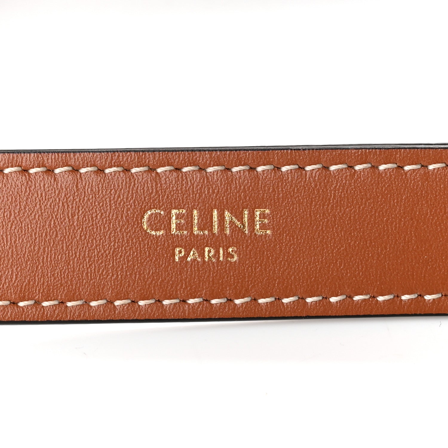 Celine Triomphe Canvas Calfskin Ava Shoulder Bag Tan 5 of 9