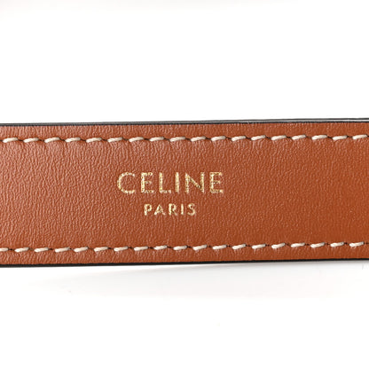 Celine Triomphe Canvas Calfskin Ava Shoulder Bag Tan 5 of 9