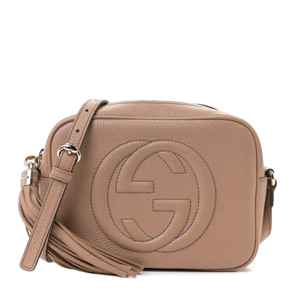 Gucci Pebbled Calfskin Small Soho Disco Bag Rose Beige 1 of 9