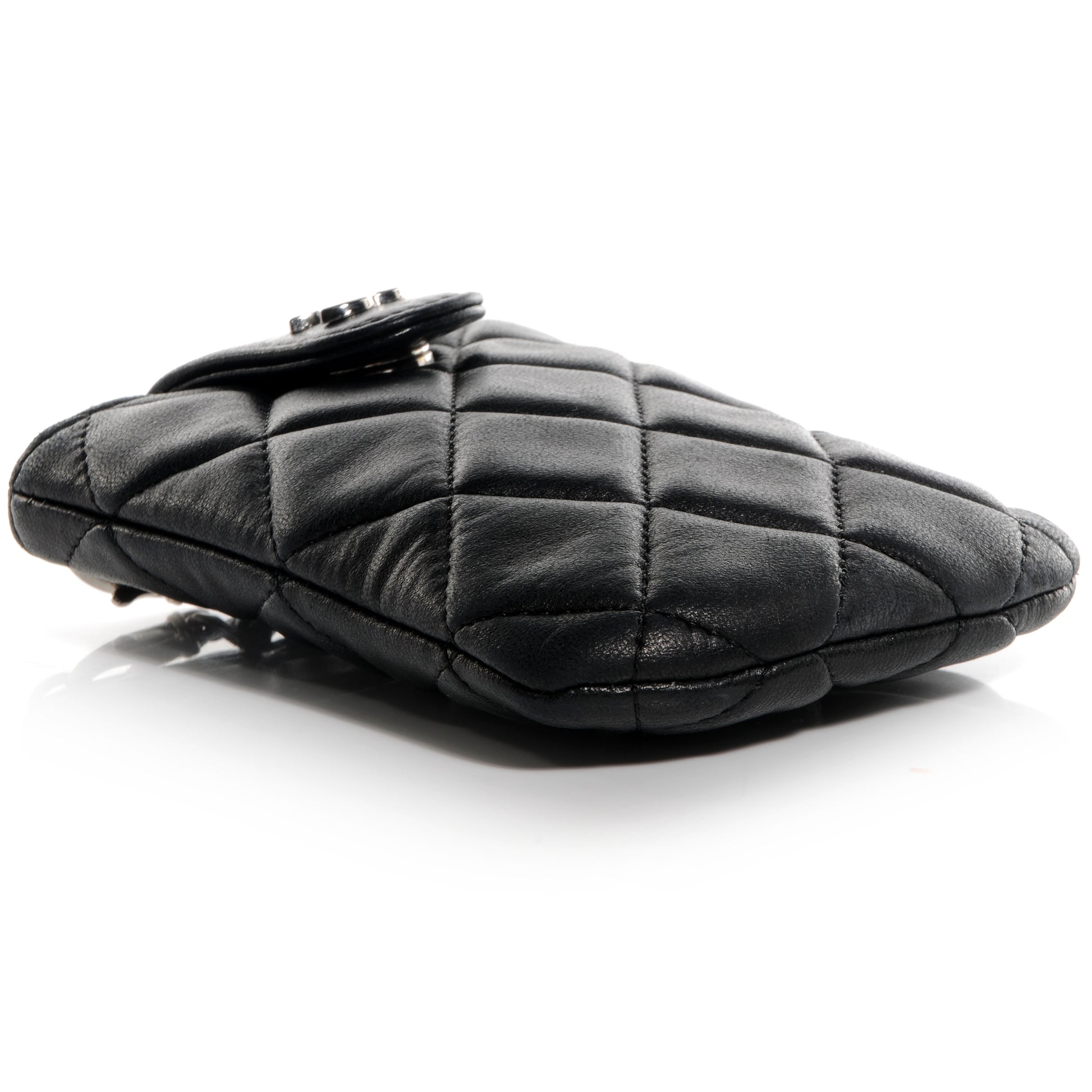 Chanel Lambskin Quilted Phone Case Black 3 of 7