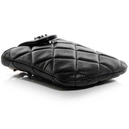 Chanel Lambskin Quilted Phone Case Black 3 of 7