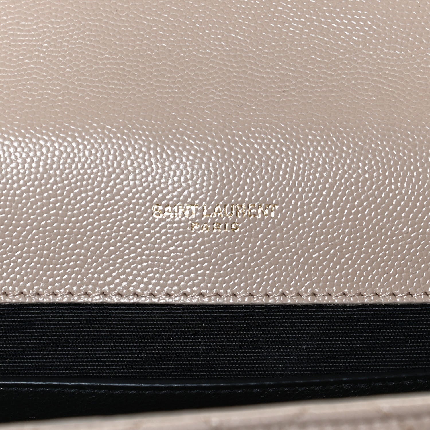 Saint Laurent Grain De Poudre Textured Mixed Matelasse Medium Triquilt Monogram Satchel Dark Beige 6 of 11