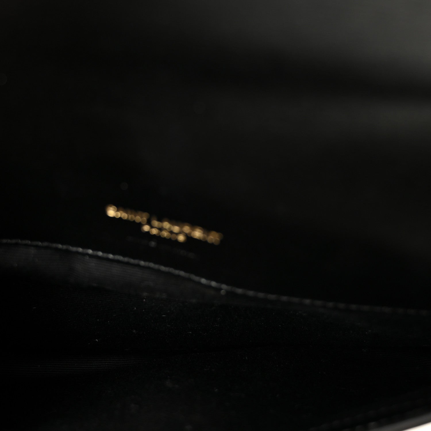 Saint Laurent Grained Calfskin Monogram Phone Holder Crossbody Black 5 of 10