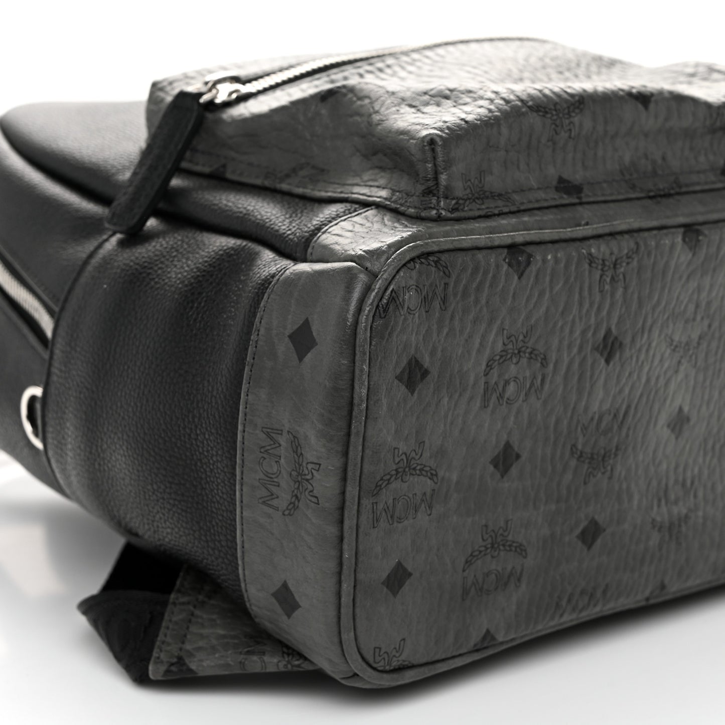 Visetos Calfskin Medium Geonautic Backpack Black Phantom Grey