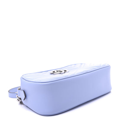 Gucci Calfskin Matelasse Small GG Marmont Chain Shoulder Bag Porcelain Light Blue 4 of 12
