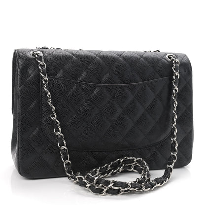 Chanel Caviar Quilted Jumbo Double Flap Black 3 of 9