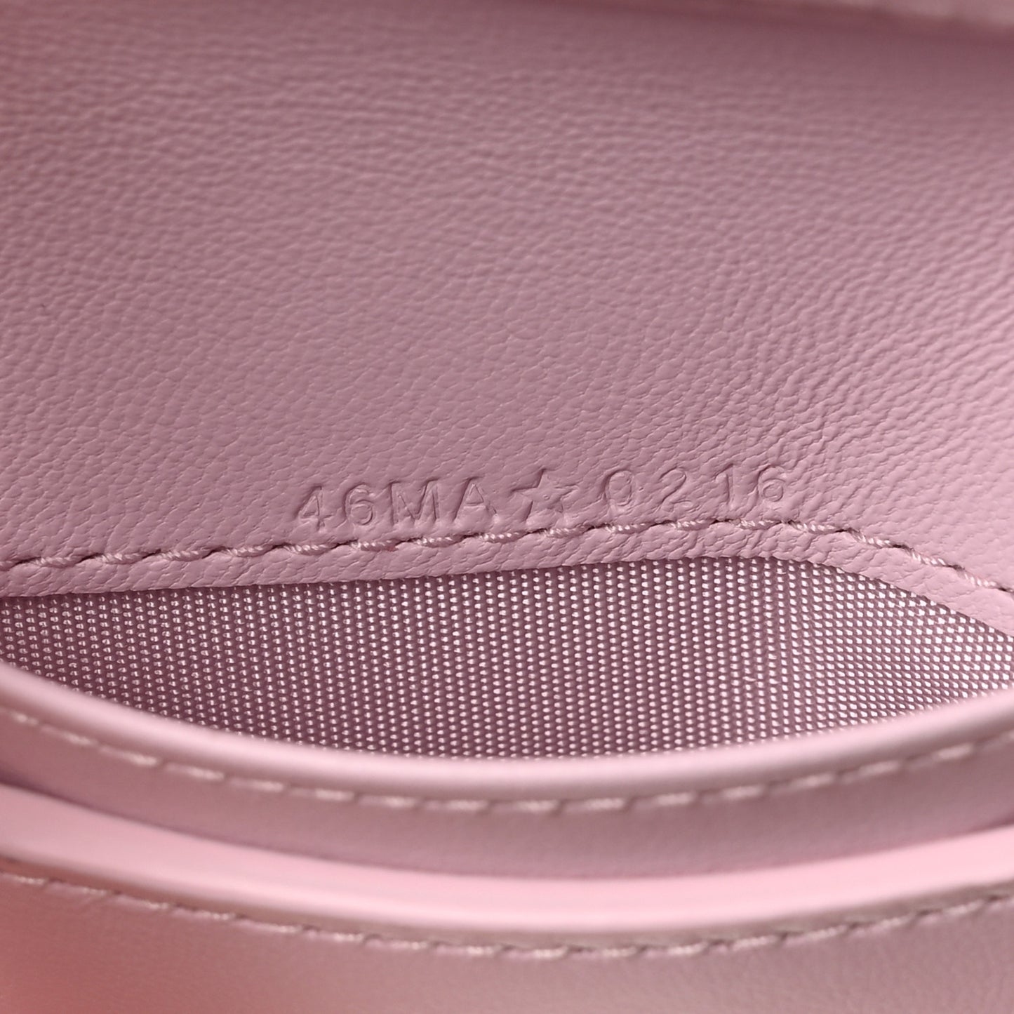 Lambskin Cannage Trianon Dahlia Wallet Rose Songe
