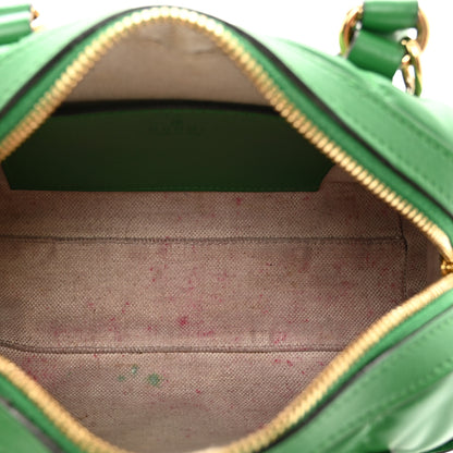 Gucci Calfskin GG Matelasse Mini Bowler Bag Spring Green Natural 6 of 12
