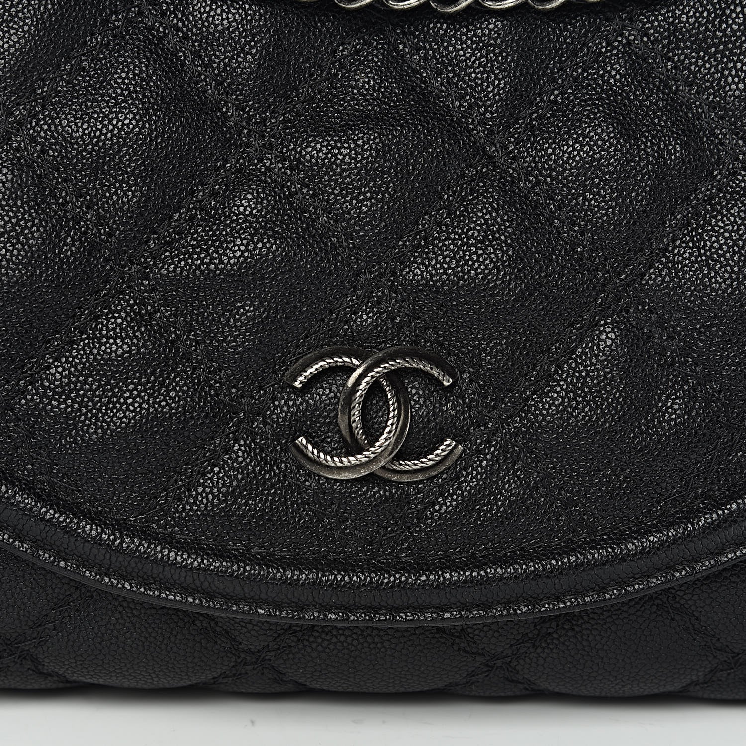 Chanel Caviar Double Stitch Medium Flap Black 10 of 11