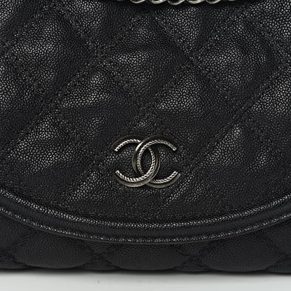 Chanel Caviar Double Stitch Medium Flap Black 10 of 11