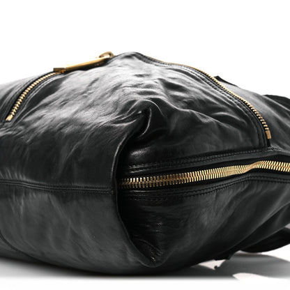 Fendi Sheepskin Zipper Satchel Black 10 of 14