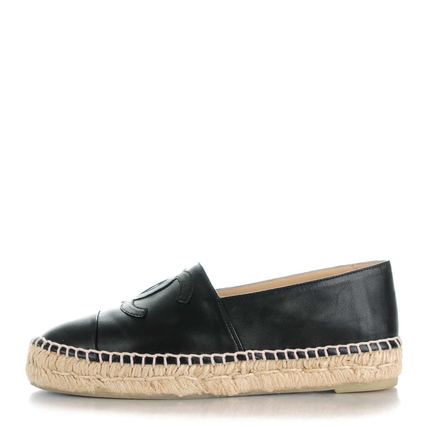 Lambskin CC Espadrilles 36 Black