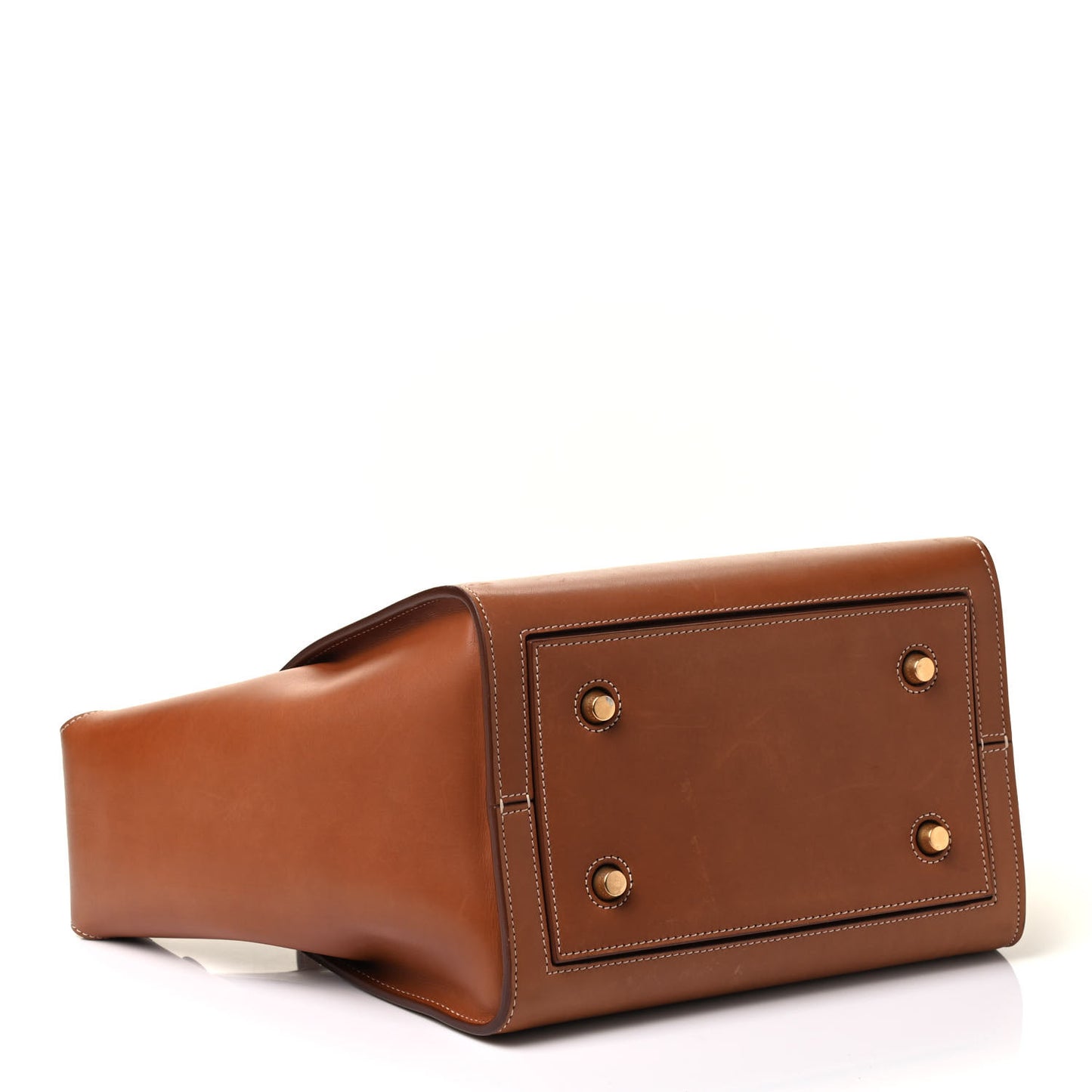 Natural Calfskin Mini Tie Knot Tote Tan