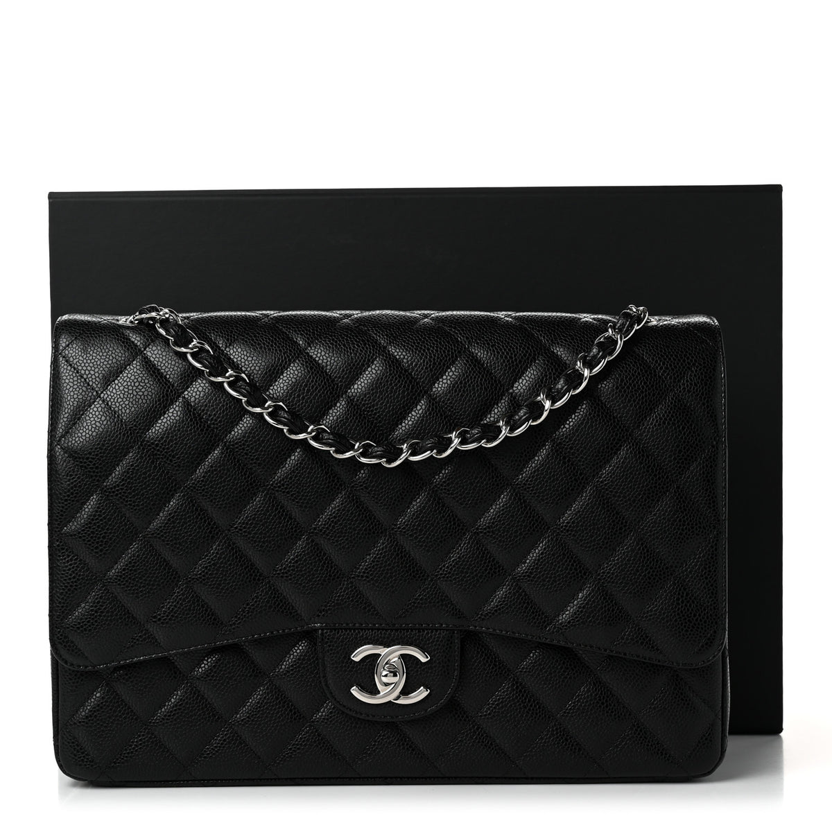 Chanel Caviar Quilted Maxi Double Flap Black 12 of 12
