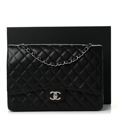 Chanel Caviar Quilted Maxi Double Flap Black 12 of 12