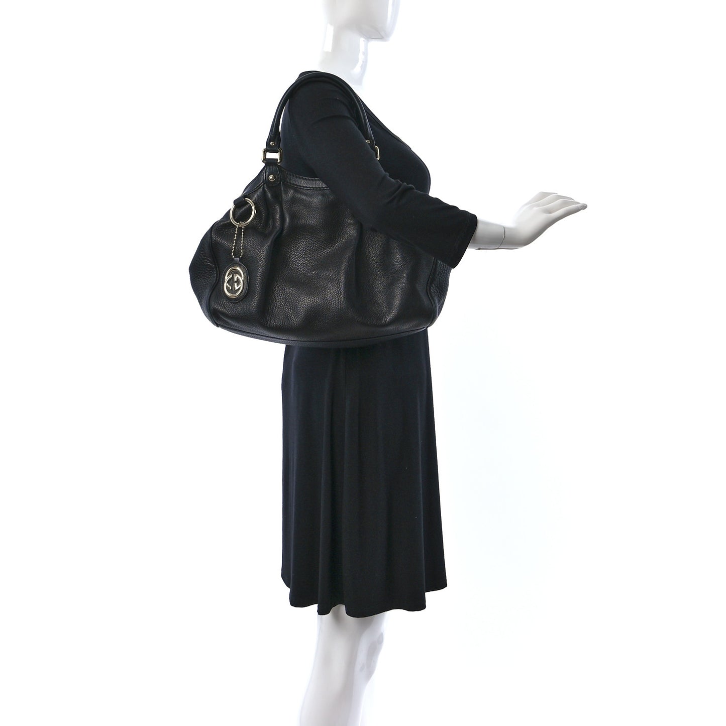 Calfskin Medium Sukey Tote Black