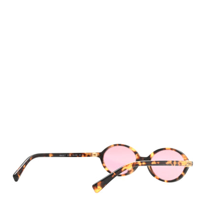 Miu Miu Acetate Oval Regard Sunglasses SMU04Z-F Tortoise 4 of 7