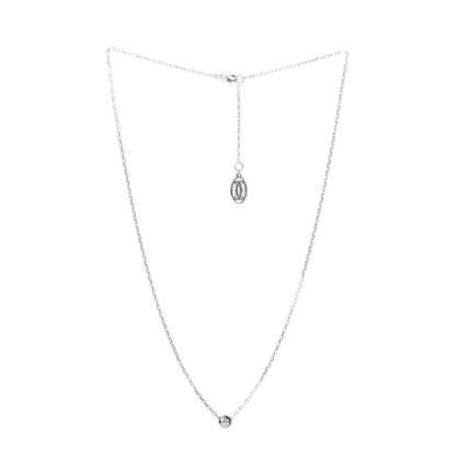 Cartier 18K White Gold Diamond SM D'Amour Pendant Necklace 3 of 5