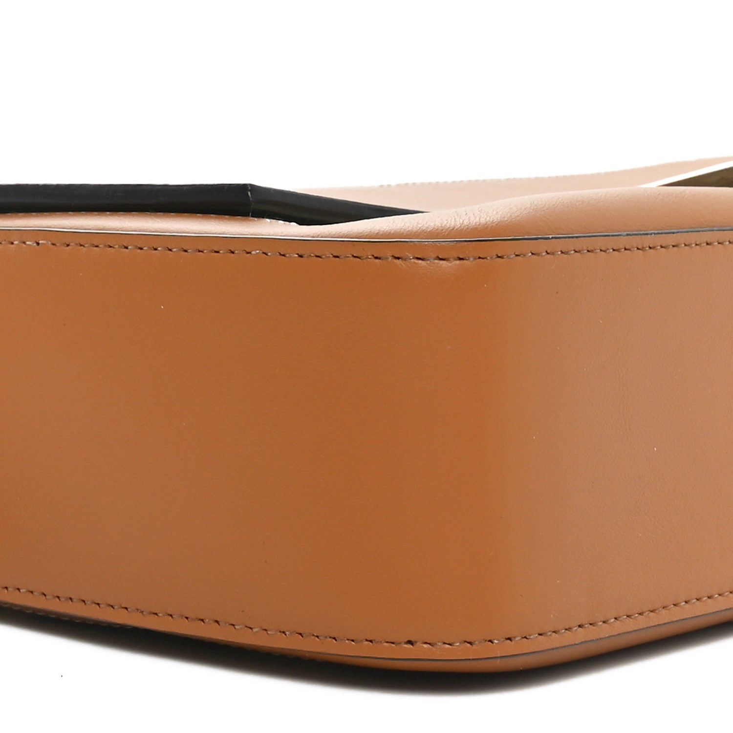 Fendi Vitello Grace Intarsio Geometric Brandy Black Multicolor 8 of 9