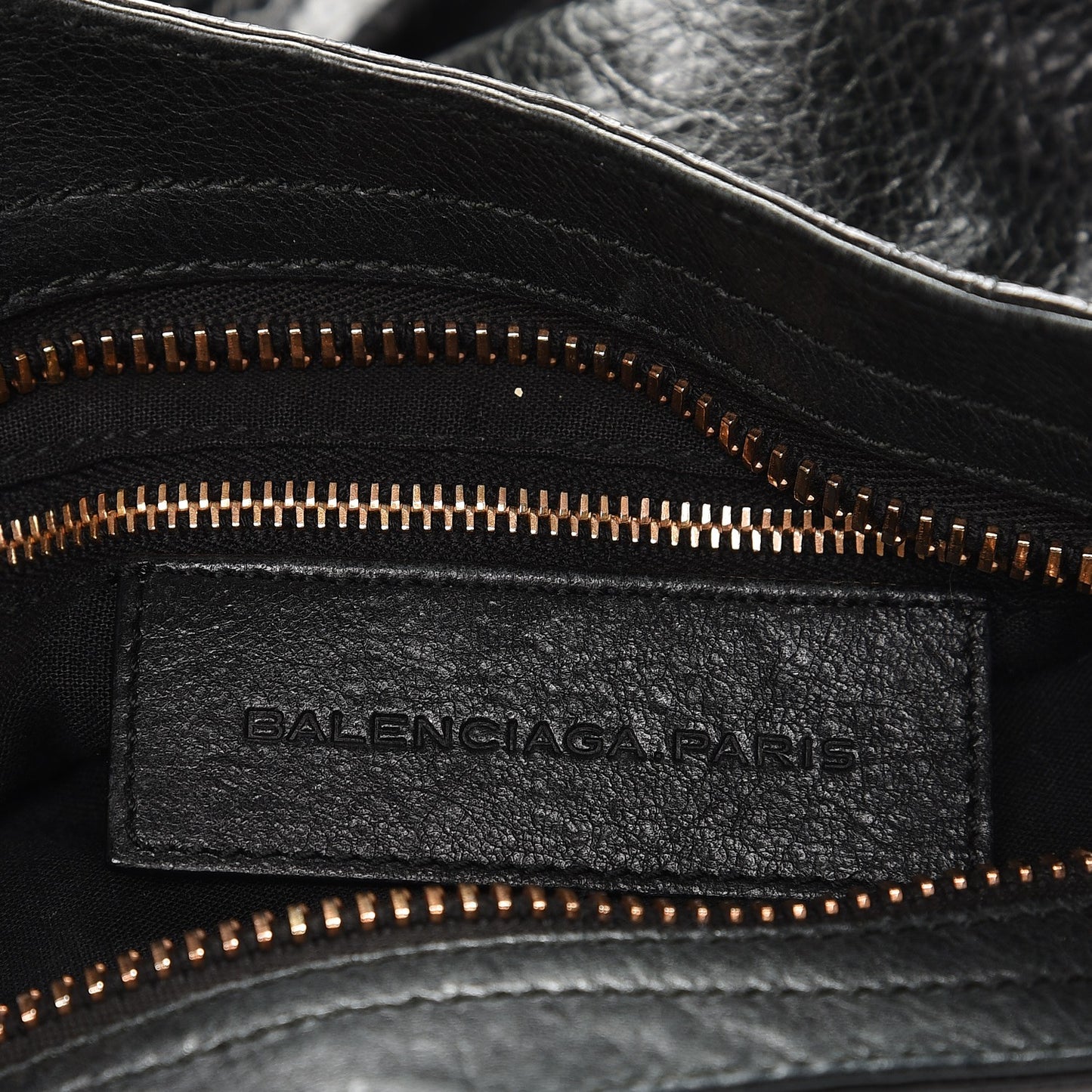 Agneau Giant 21 Rose Gold Hardware City Black