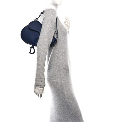 Christian Dior Ultra Matte Calfskin Saddle Bag Blue 2 of 10