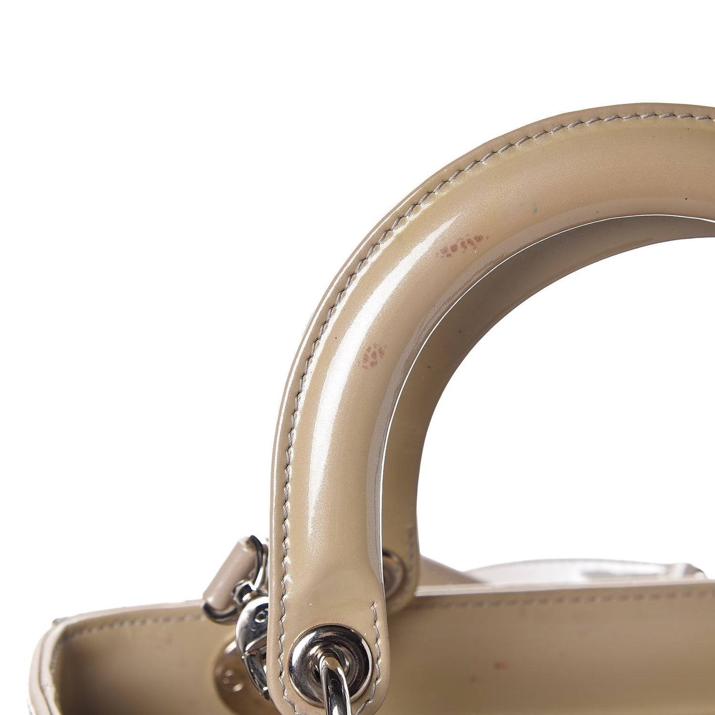 Patent Cannage Medium Lady Dior Grey