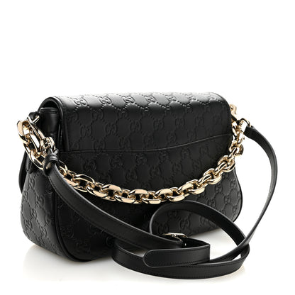 Gucci GG Calfskin Embossed Emblem Medium Arabella Bag Black Black 3 of 10