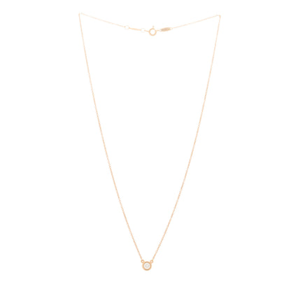 Tiffany 18K Rose Gold Diamond .17ct Elsa Peretti Diamonds by the Yard Pendant Necklace 3 of 6