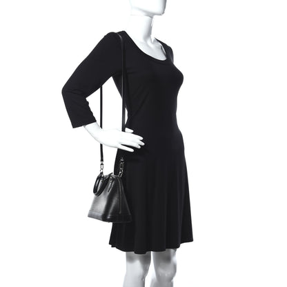 Louis Vuitton Epi Alma BB Black 2 of 21