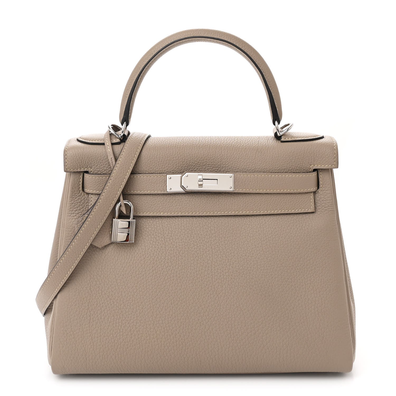 Hermes Togo Kelly Retourne 28 Gris Tourterelle 1 of 11