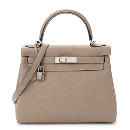 Hermes Togo Kelly Retourne 28 Gris Tourterelle 1 of 11