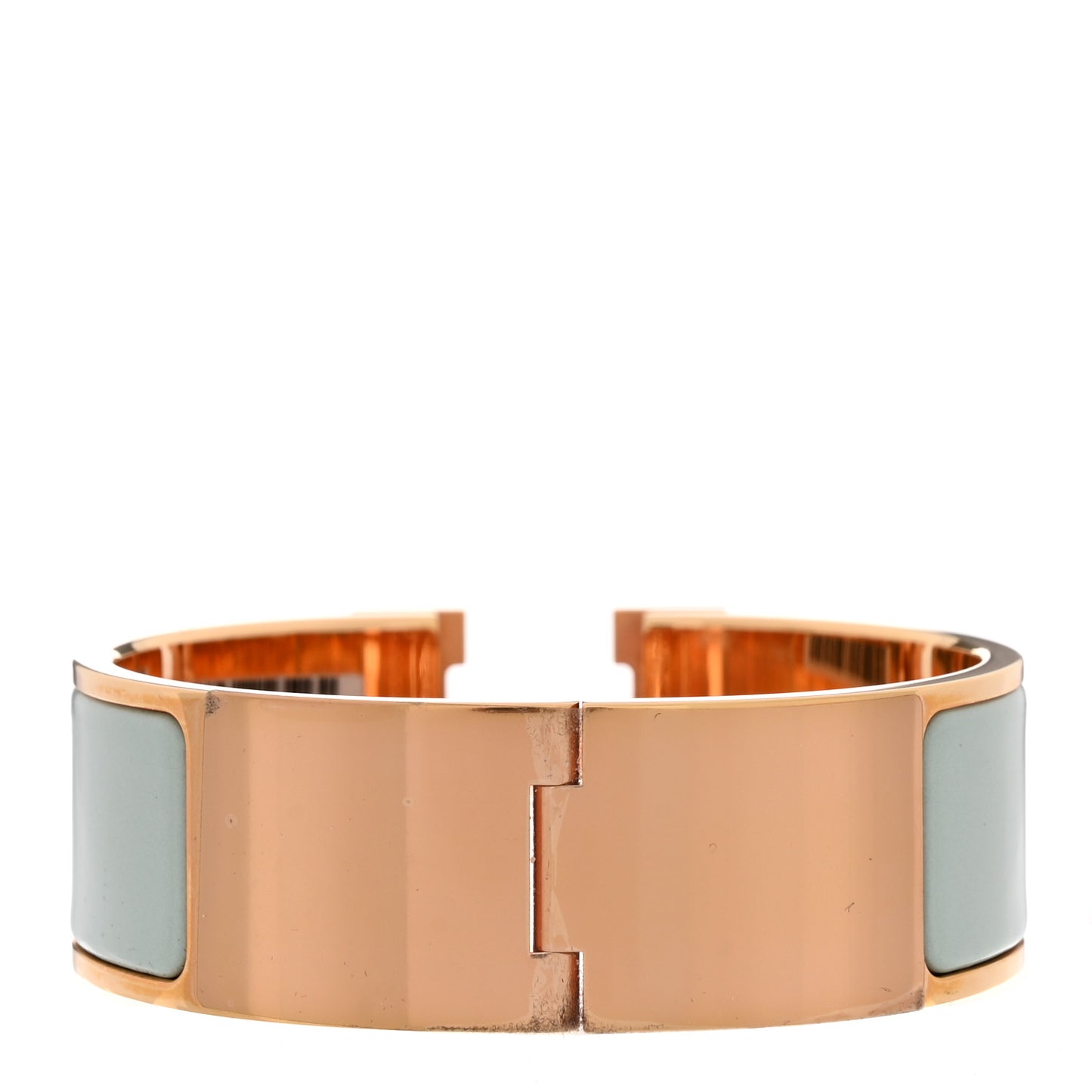 Enamel Wide Clic Clac H Bracelet PM Vert Argile