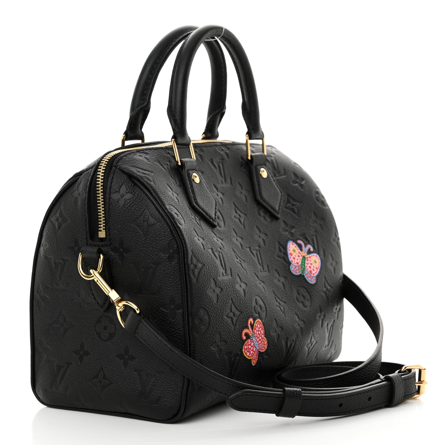 Louis Vuitton LV X YK Empreinte Speedy Bandouliere 25 Black 3 of 10
