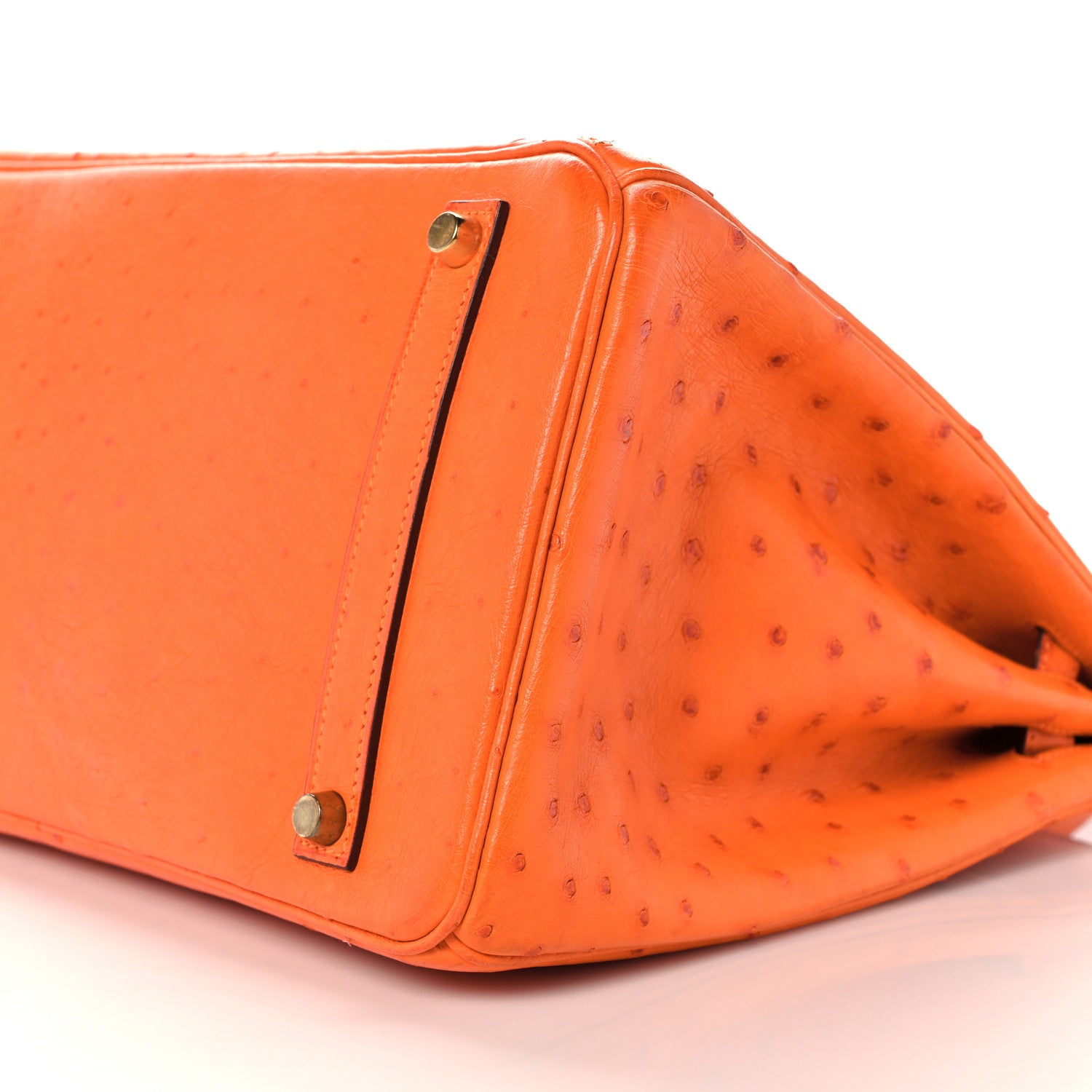 Hermes Ostrich Birkin 35 Orange 25 of 35