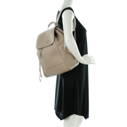 Prada Vitello Daino Cinch Backpack Pomice 2 of 7