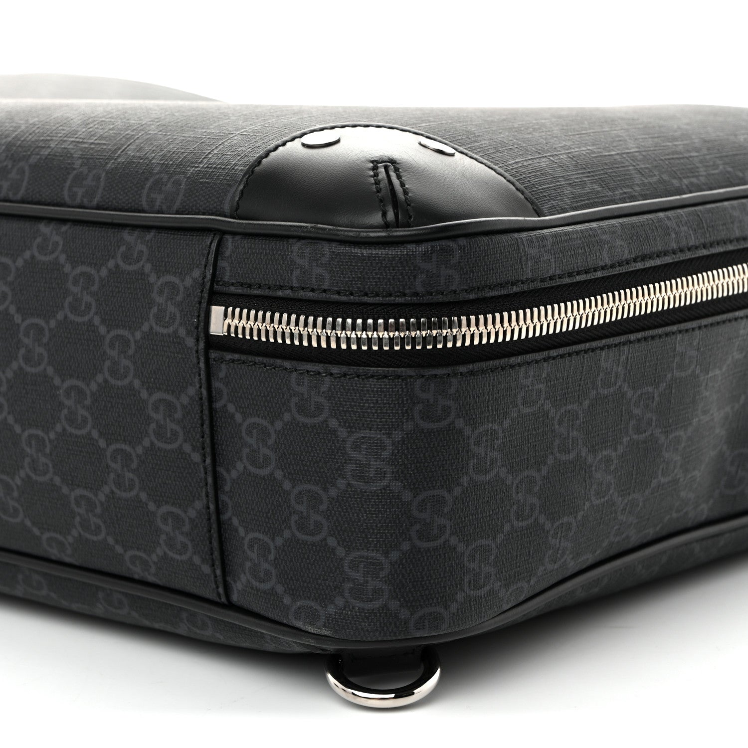 Gucci GG Supreme Monogram Briefcase Backpack Black Grey 13 of 13